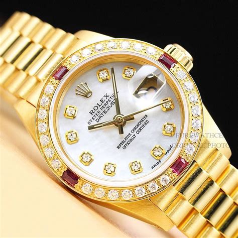 new ladies gold rolex watches|ladies rolex pre owned.